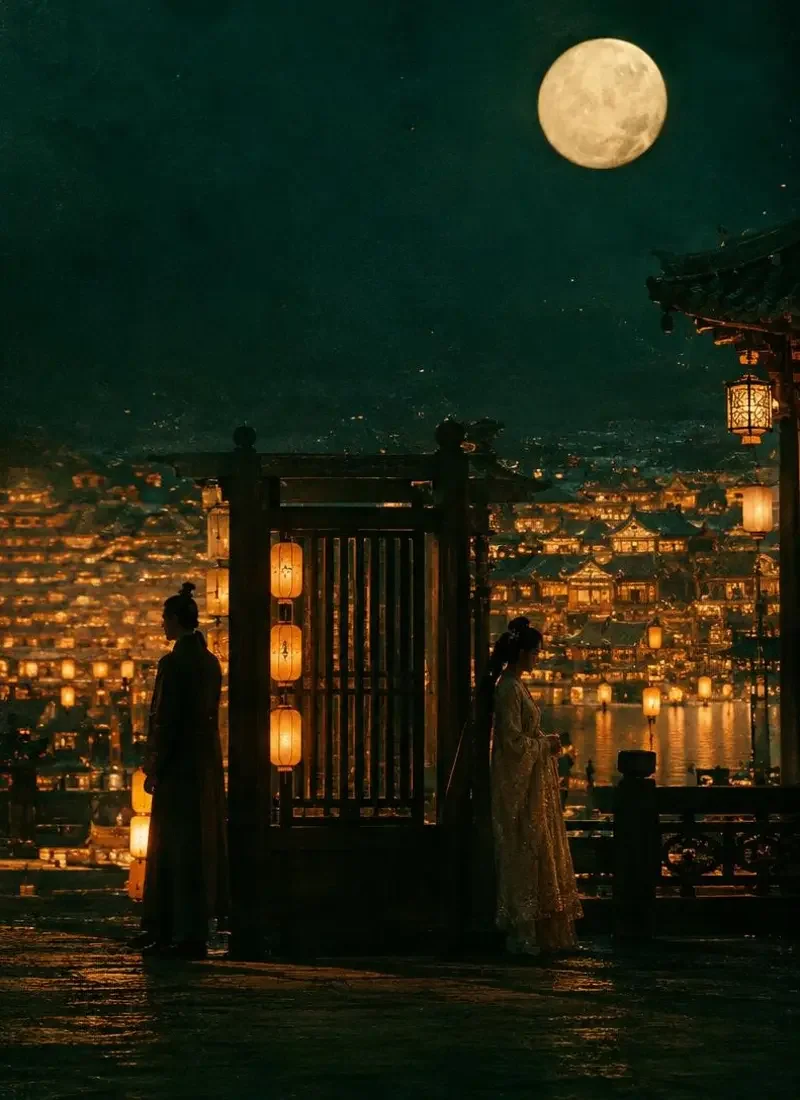 黄果剧场《月落长安》封面海报,古装题材 黄果剧场《月落长安》封面海报,古装题材