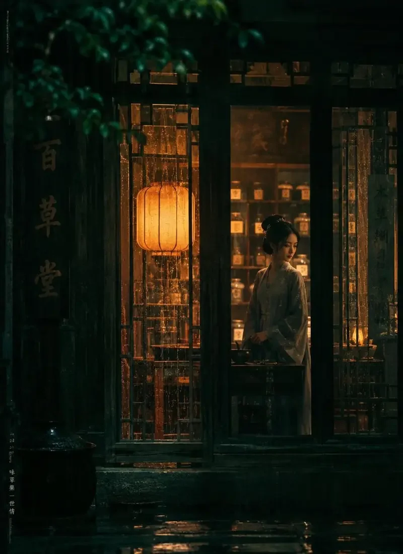 黄果剧场《故巷来客》封面海报，古装题材